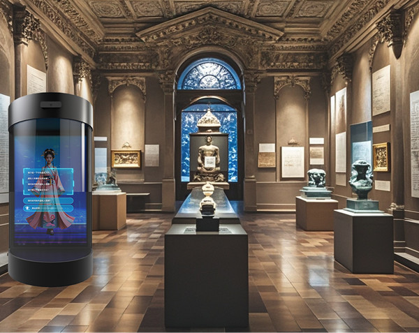 AI數(shù)字人透明屏展示柜 AI數(shù)字人透明屏展示柜